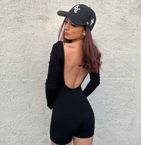 JANEY BACKLESS ROMPER